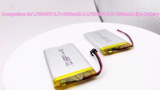 604070 3.7v 2000mAh VS 804070 3.7v 3000mAh sel baterai lipo