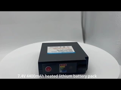 7.4v 4400mAh baterai lithium dipanaskan dapat diisi ulang
