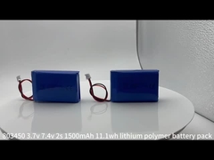 Pak baterai li-polymer isi ulang 803450-2s 7.4v 1500mAh