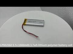 602560 3,7v 1000mAh 3,7wh lithium polymer baterai sel