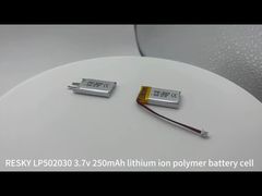 502030 3.7v 250mAh sel baterai lipo isi ulang