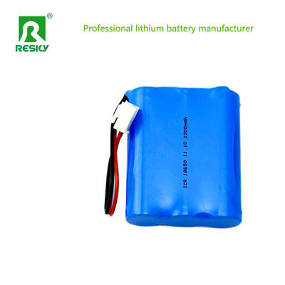 Beli Baterai lithium ion yang dapat diisi ulang 18650 11.1V 2200mAh online manufacture