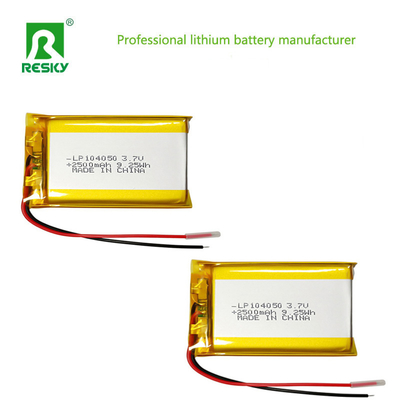 Beli Baterai Li-Ion 104050 3.7v 7.4v 2500mAh 9.25wh Baterai Lithium Polymer Terisi Ulang Untuk Alat Bantu Mendengar pembuatan online