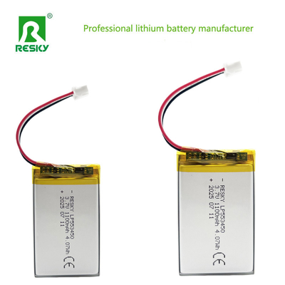 Beli Pak Baterai Polimer Lithium 553450 3.7V 7.4V 1100mAh 1200mAh Untuk Kamera Proyektor pembuatan online