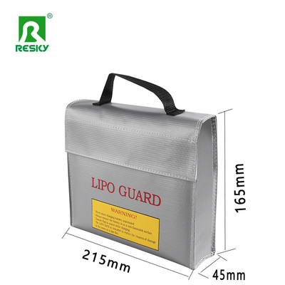 Beli Tas Aman Baterai Lipo RC Tahan Api Tahan Air Tahan Ledakan Dengan Resleting 45x165x215mm pembuatan online