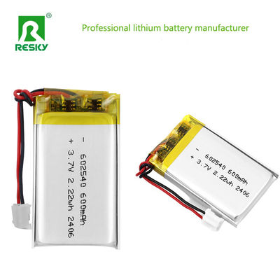Beli Lithium Polymer Battery Cell 602540 600mAh 3.7V 2.22wh Baterai Lipo surya untuk monitor medis pembuatan online