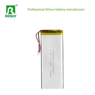 Beli Rechargeable Lithium Polymer Battery Cell 4030130 3.7V 2000mAh 7.4wh Lipo Battery Cell pembuatan online