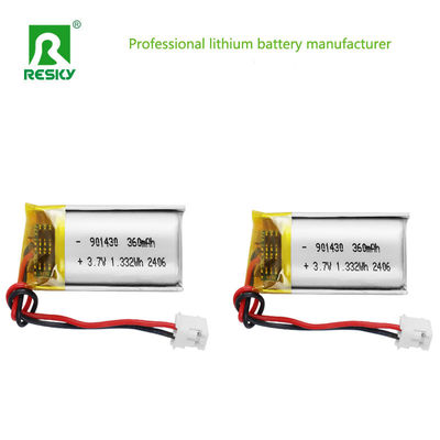Beli Sel Baterai Lithium Polimer 3.7V 901430 360mAh 1.33wh Paket Baterai Lithium Polimer Isi Ulang pembuatan online