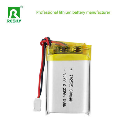 Beli Solar Lipo Battery Cell LP702535 3.7V 600mAh 2.22wh Baterai Lithium Isi Ulang Untuk Speaker pembuatan online