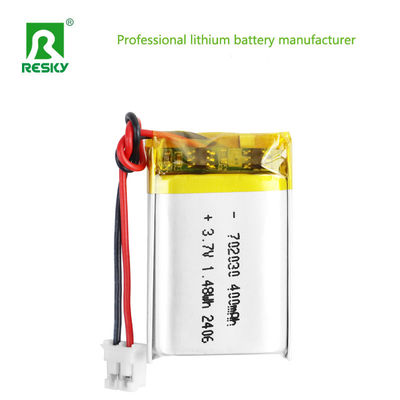Beli Lithium Polymer Battery Cell LP702030 3.7v 400mAh 1.48wh Baterai isi ulang Untuk GPS pembuatan online