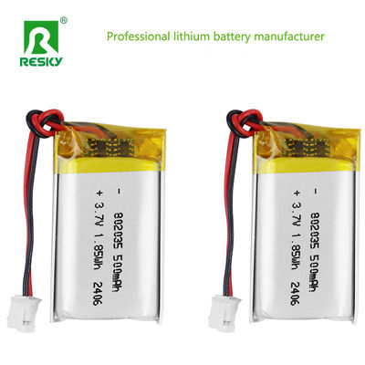 Beli Sel Baterai Lithium Polimer 802035 3.7V 500mAh 1.85wh Baterai Isi Ulang Untuk Perangkat Pembelajaran pembuatan online