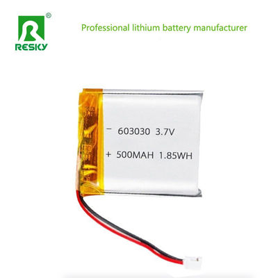 Beli Baterai Lifepo4 yang dapat diisi ulang Sel Baterai 603030 3.7v 500mAh 1.85wh Baterai Lithium Ion Daya Untuk Perangkat Medis Portable pembuatan online