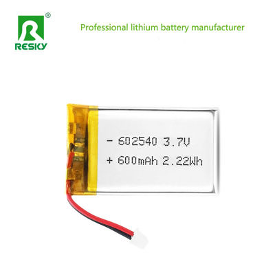 Beli Baterai Polimer Lithium Ion 602540 600mAh 3.7V 2.22wh Baterai Lipo Isi Ulang Untuk Perangkat Kecantikan pembuatan online