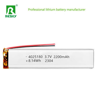 Beli Lithium Ion Polymer Battery 4025180 3.7v 2200mAh 8.14wh Rechargeable Li-ion Battery Cell pembuatan online