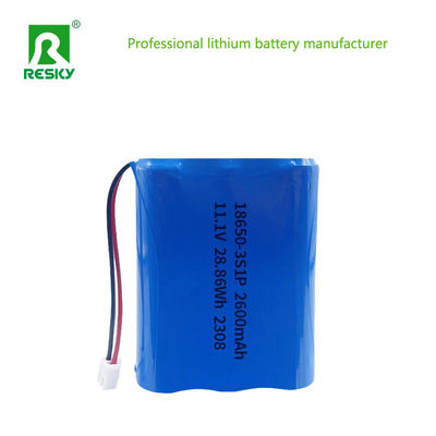 Beli 18650 Batteries 11.1V 3s 2600mAh 28.86wh Rechargeable Li-ion Lithium Ion Battery Pack pembuatan online