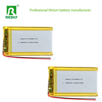 Beli Lithium Ion Battery Cell LP105060 3.7V 3500mAh 12.95wh Solar Rechargeable Lip Battery Pack pembuatan online