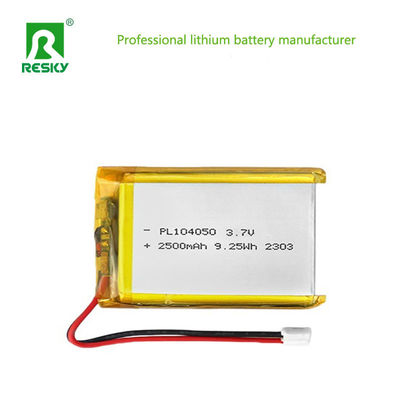 Beli Lithium Ion Battery Pack 104050 3.7v 7.4v 2500mAh 9.25wh Rechargeable Solar Lipo Batteries pembuatan online