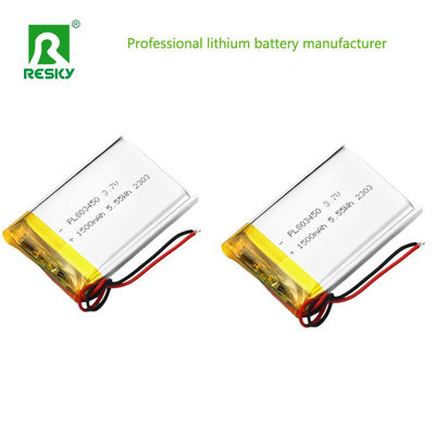 Beli Square Lipo Battery Cell 803450 3.7v 1500mAh 5.55wh Solar Rechargeable Lithium Polymer Battery pembuatan online