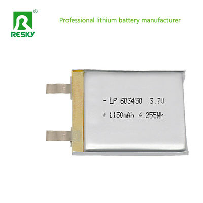 Baterai Lithium Polymer Surya Sel Baterai 3.7V 603450 1200mAh Baterai Untuk Alarm Lift