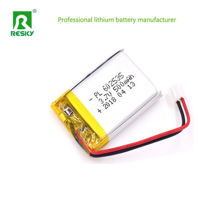 Baterai Litium Polimer Kuadrat Sel 602535 3.7V 4.2V 400mAh Untuk Jam Tangan Pintar