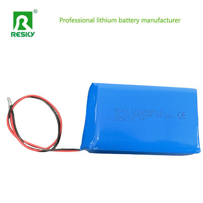Baterai Lithium Polymer yang dapat diisi ulang 105080 115181 11.1V 5000mAh 55.5Wh Untuk Power Bank