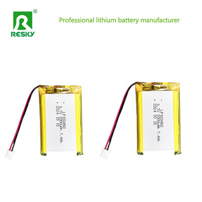 103450 Lithium Polymer Battery Pack 3.7V 7.4V 2000mAh Baterai Lipo isi ulang