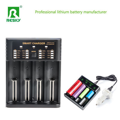 4.2V pengisi daya baterai isi ulang 4 slot 500mA 1A 2A untuk baterai li-ion silinder