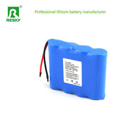 Baterai Lithium yang dapat diisi ulang Paket Daya 18650 7.4V 4400mAh Untuk Karpet Panas