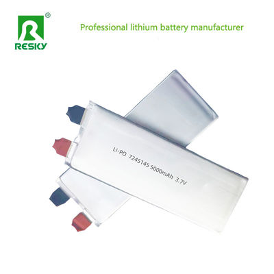 Baterai Lithium Ion Polimer yang dapat diisi ulang Sel 7244145 3.7v 5000mAh 18.5wh 30C Daya