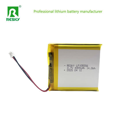 Lithium Ion Cell 105556 3.7v 4000mAh 14.8wh Baterai Lithium Ion Polimer isi ulang