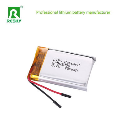 Baterai Lithium Baterai 502030 3.7V 250mAh Baterai Lipo Untuk Jam Tangan Pintar