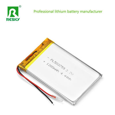 Sel Ion Litium Surya 503759 3.7v 1200mAh Baterai Li-Poymer Isi Ulang