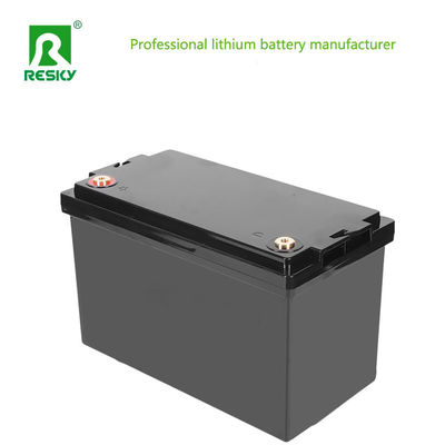 Paket Baterai Lithium Besi Fosfat Lifepo4 12.8V 100Ah yang Dapat Diisi Ulang untuk Penyimpanan Energi Surya