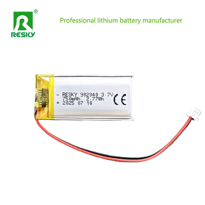 Baterai Li-Polymer Isi Ulang 102040 902040 3.7V 800mAh 850mAh Sel Baterai Lithium