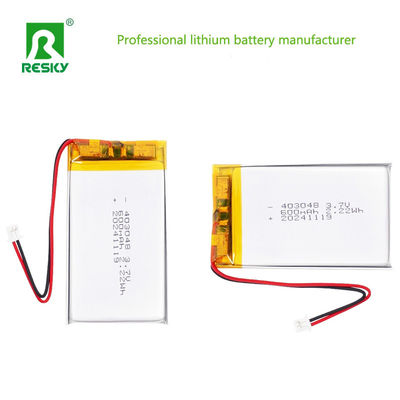 Baterai Li-Polymer Isi Ulang 403048 3.7V 600mAh 2.22wh Sel Lithium Untuk Perangkat yang Dapat Dipakai