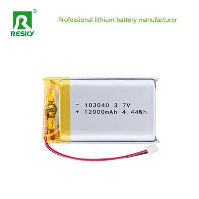 Sel Baterai Lipo 103040 3.7v 1200mAh 4.44wh Baterai Daya Isi Ulang Untuk Instrumen Kecantikan