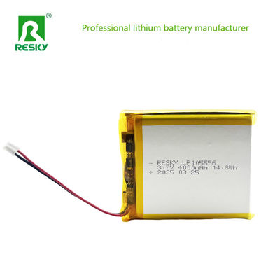 Lithium Ion Cell 105556 3.7v 4000mAh 14.8wh Baterai Lithium Ion Polimer isi ulang