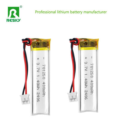 Lithium Polymer Battery Pack 701250 3.7V 400mAh 1.48wh Power Li-Polymer Battery Untuk Smart Lock