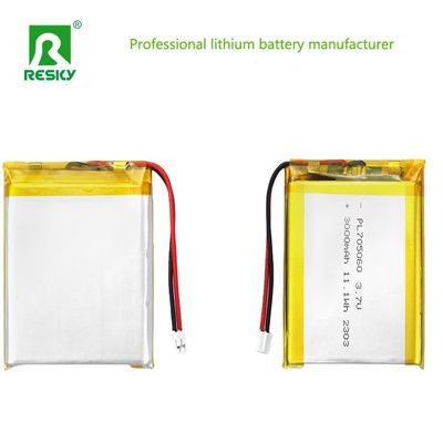Lithium Polymer Battery Cell 103765 3.7V 3000mAh 11.1wh Produk Digital Kecil
